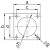 PCE Straight 16A 400V 3P + Z + N 75x75mm IP44 315-6F7