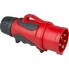 PCE Nešiojamas kištukas (fazinis kryžminis) 16A 5P 400V 6h IP44/54 GRIP 70153-6