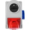 PCESP statybinis skirstomasis skydas PCE Combo-Pol 96061441W 16A 400V 3P+Z lizdas 230V jungiklis 0-1 IP44