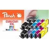 Peach Peach PI100-437 nabój su tuszem 10 vnt. Zamiennik Ekstra (Super) Wysoka wydajność Juodas, Cyjan, Purpurowy, Foto mėlyna, Geltonas