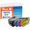 Peach Peach PI500-383 rašalo kasetė 4 vnt. Replacement High (XL) Juoda, Žydra, Violetinė, Geltona