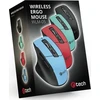 Pelė C-Tech pelė Ergo WLM-05, bezdrátowa, 1600DPI, 6 tlačítek, USB nano receiver, juoda