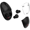 Pelė C-Tech Z TWS słuchawkami Dual mode WLM-21, belaidė, BT5.0 + 2,4GHz, 1600DPI, 3 przyciski, USB nano receiver, juoda (WLM-21BK)