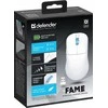 Belaidė pelė DEFENDER FAME GM-516 RF+BT 10000DPI 6P Baltas