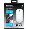 Belaidė pelė DEFENDER FAME GM-516 RF+BT 10000DPI 6P Baltas