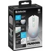 Belaidė pelė DEFENDER PANDORA RF Baltas 3200dpi 7P