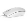 Pelė DELL MS116, Abiem rankoms, Optinis, USB A tipo, 1000 DPI, Balta