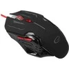 Pelė computer Esperanza 6D EGM403R (Optinė, 2400 DPI, juodos spalvos, red color