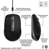 „Logitech MX Anywhere 3s“ belaidė pelė, skirta „Mac“, su grafito logotipu