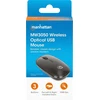 Manhattan MW3050 Optinė belaidė USB pelė, USB-A Nano,3 mygtukai with Scroll, 1200dpi, Juodas, 190312