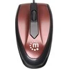 Manhattan MO1 Mini pelė, USB, three Mygtukai su Scroll Wheel, 1000 dpi, Wine 177979