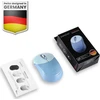 Pelė Perixx Perixx PERIMICE-802BL, „Bluetooth“ pelė kompiuteriui ir planšetiniam kompiuteriui, belaidė, mėlyna