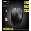 Port Designs PORT CONECT Pelė office pro silent su laidu, juodas