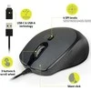 Port Designs PORT CONECT Pelė office pro silent su laidu, juodas