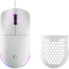 Pelė Rampage BLINK myszka žaidimams su laidu USB, 12800 DPI, RGB, sensor optyczny, balta