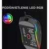 Pelė Rampage BLINK myszka žaidimams su laidu USB, 12800 DPI, RGB, sensor optyczny, juoda