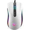 Pelė Rampage SMX-R44V2 žaidimams 12800 DPI RGB LED 1K Hz HUANO Makro balta