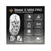WL Pelė WLMOUSE Beast X Mini Pro Solid Sides Pelė žaidimams, Omron Optinė Switches – baltas