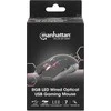 MANHATTAN RGB LED su laidu Optinė USB Pelė žaidimams