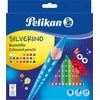 Pelikan Pieštukai spalvoti trikampiai 24sp SILVERINO
