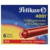 Pelikan Kapsulės TP/ 6 raudonos