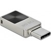 STICK DELOCK Mini USB 3.2Gen1 USB-C Speicherstick 128GB Metallgeh.