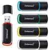 Intenso 3511595 pamięć USB 64 GB USB Typu-A 2.0 Juodas, Raudona, Žalias, Permatomas, Geltonas, Mėlyna
