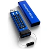 „iStorage DatAshur PRO+“ USB atmintinė 128 GB USB Type-A 3.2 Gen 1 (3.1 Gen 1) Mėlyna (IS-FL-DA3A-256-128)