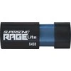 USB Atmintinė - Patriot Supersonic Rage Lite 64GB USB 3.2 Gen 1 Juoda
