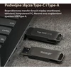 Flashdrive PATRIOT Rage R550 128GB 100MB/S USB A+C Swivel Design (PE128GR550DSAD) Juodas