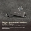 USB Atmintinė - Patriot Rage R550 512GB 100MB/s USB A+C Sukamoji Juoda