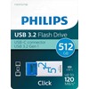 Pendrive Philips USB 3.2 512GB Click Series Gen 1 USB-C