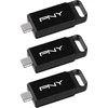 Pendrive PNY Elite 3-Pack, 128 GB (P-FD128X3ELC-GE)