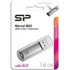 SILIKONIO MAITINIMO KOMPIUTERIS &amp; COMMUNICAT SILICON POWER atmintis USB Marvel M02 16GB USB 3.0 Sidabrinis