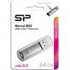 SILIKONIO MAITINIMO KOMPIUTERIS &amp; COMMUNICAT SILICON POWER atmintis USB Marvel M02 64GB USB 3.0 Sidabrinis