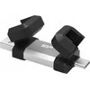 Silicon Power Dual USB Drive | Mobile C51 | 128 GB | USB Type-C/Type-A | Sidabrinis