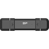 Silicon Power Portable Išorinis kietasis diskas SSD | DS72 | 250 GB | USB Type-A and USB Type-C 3.2 Gen 2 | Juodas