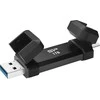 Silicon Power Portable Išorinis kietasis diskas SSD | DS72 | 500 GB | USB Type-A/USB Type-C 3.2 Gen 2 | Juodas