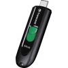 TRANSCEND 64GB USB3.2 USB-C atmintinė be dangtelio, juoda