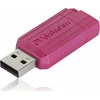 Verbatim USB atmintinė, USB 2.0, 128GB, Store,N,Go PinStripe, rožinė, 49460, duomenų archyvavimui
