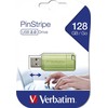 „Verbatim“ USB atmintinė, USB 2.0, 128 GB, Store,N,Go PinStripe, žalia, 49462, duomenų archyvavimui