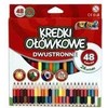 Penmate Kolori dvipusės spalvotos kreidelės, 48 spalvų