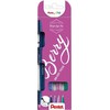 Pentel Fineliner SES15B-4 Sign Pen BERRY - (4 stk.)