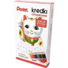 Pentel Pentel pieštukų kreidelės (+ piešimo pamokėlės) 12 spalvų