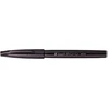 „Pentel“ teptuko formos ženklas, plonas, 1 spalva, juodas, teptuko galiukas, 0,5 mm, 2 mm