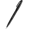 „Pentel“ teptuko formos ženklas, plonas, 1 spalva, juodas, teptuko galiukas, 0,5 mm, 2 mm