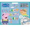 Peppa PigPeppa Pig Artist pieštukų rinkinys su 3 kreidelėmis ir lipdukų lapeliu