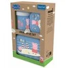 200 ml buteliuko ir pietų dėžutės rinkinys Peppa Pig Waves To Go, 3 dalys, KOZIOL