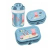 200 ml buteliuko ir pietų dėžutės rinkinys Peppa Pig Waves To Go, 3 dalys, KOZIOL