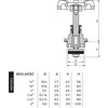 Perfexim 2 "ketaus vožtuvo galvutė (01-500-0500-000)